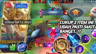 GAMEPLAY ALICE JUNGLER SOLUSI NAIK RANK CEPAT DI PATCH TERBARU | BUILD DEMAGE TERSAKIT