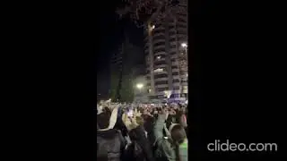 La afición disfruta del 'Albacetazo' en la fuente del Parque