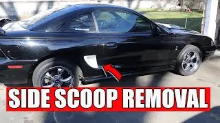 1994-1998 Mustang Side Scoop Removal | We FINALLY Painted IT