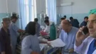 Injured in hospital after huge Kabul blast