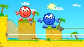 wielka wyspa z nowym skarbem? - Red and Blue balls 2