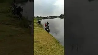 The Boat in luit ghat Majuli