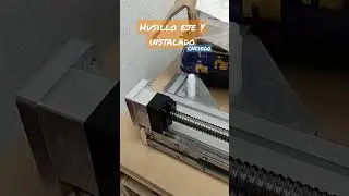 Husillo eje Y instalado en la CNC1500