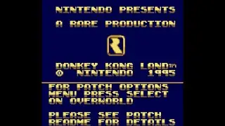 Nintendo/Rareware (1995) Logos Donkey Kong Land (Game Boy Color Hack)