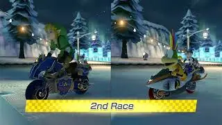 #2445 Mario Kart 8 Deluxe: Husband VS Wife Race on Sherbet Land!