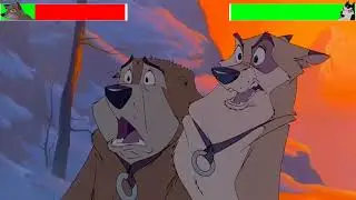 Balto (1995) Balto vs. Steele With Healthbars