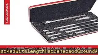 Starrett Tubular Inside Micrometer Set with Case, Lock Nut, Quick-Reading Figures, Hardened, Interc