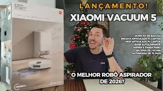 COMPREI O MAIS NOVO ROBO ASPIRADOR DA XIAOMI VACUUM 5!