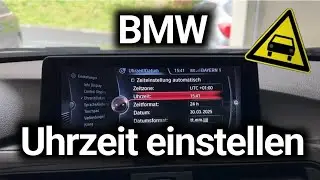 BMW Uhrzeit einstellen / Uhr umstellen - Baureihe F - 1er 2er 3er 5er - Anleitung! 🚘🕖