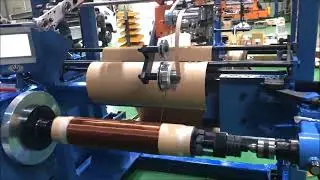 Automatic winding machine for power transformers