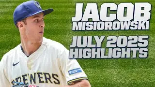 Jacob Misiorowski made his first All-Star Game appearance in an EPIC July with the Brewers! 🔥