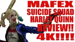MAFEX SUICIDE SQUAD HARLEY QUINN FIGURE REVIEW 4K!!