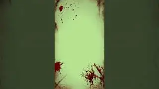 blood crime scene green screen effect