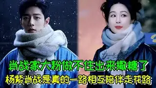 肖戰家大粉做不住出來撒糖了，楊紫肖戰是真的壹路相互陪伴走花路！ #肖戰  #楊紫