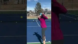 Tennis Backhand Slice: Square up the racket face. Link to full tutorial below