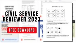 CIVIL SERVICE REVIEWER 2024-2025 |FREE DOWNLOAD|