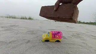 Rc forest jeep vs monster bricks crushing toy testing 