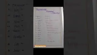 pharmacology remember drugs uses #nursingstudent #medicalstudent #shortsvideo