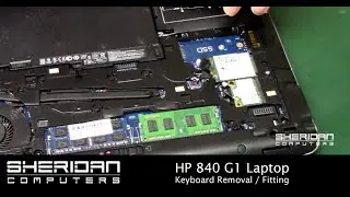 HP 840 G1 Laptop Keyboard Removal / Replacement / Fitting
