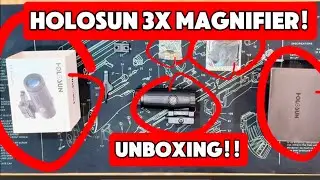 Распаковка, установка и обзор увеличительного стекла Holosun HM3x!!
