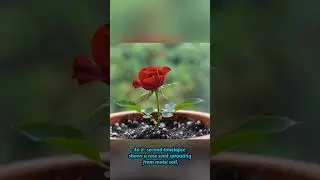 A timelapse showing the growth of a rose #shorts #timelapse #nature
