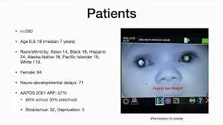 Validation of AI Optics and PlusoptiX photoscreeners - Video abstract [ID 378777]
