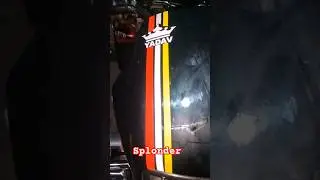 SUPAUL 🔥 Hero Splendor Full Wrapping & Sticker Modification Fog Light Trending Bike Accessories 2025
