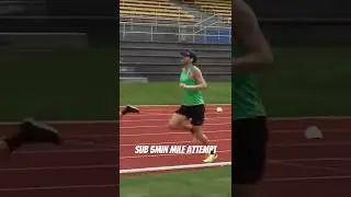 Sub 5min mile attempt finish / Sam Tanner pacing #everfitshort #runningphysio