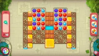 Gardenscapes level 182 - 10 Moves - No Boosters #Bubunka
