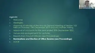 Geological Society of Glasgow agm 2021