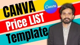 Editable Canva Price List Template | Canva Saloon Price List Template |Canva Template for Etsy