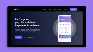 Dark Mode -Landing Page using Tailwind css, html and javascript