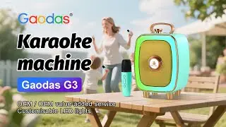 Gaodas G3 Karaoke Machine wih LED light for adult children kid power Speaker#karaokemachine