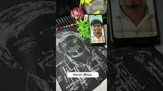 Painting Of Harsh Bhau 😍🥰 #shorts #ytshort #trend