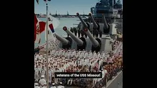 Изображение реальных ветеранов USS Missouri в фильме &laquo;Боевой корабль&raquo; &mdash; #шорты #короткометражный