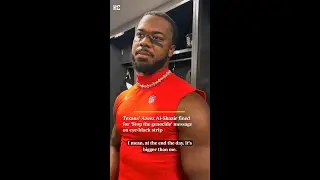 Texans' Azeez Al-Shaair fined for 'Stop the genocide' message on eye-black strip
