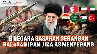 Peta 8 Negara di Timur Tengah Bakal Diserang Iran jika AS 