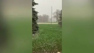 Barrage of Hail Targets Western Minnesota
