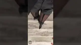 Asian Sweet Legs Going Down Stairs