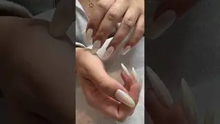 Поджатие ногтей при наращивании на верхние формы✨ #nailart #music #design