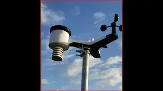 Installing a pole for an Ambient Weather station