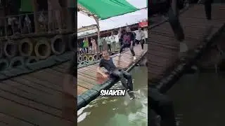 We need this game in our town wobbly bridge #dance #games #shorts #viral