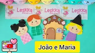 DIY - RECURSO PEDAGÓGICO -  DEDOCHES JOÃO E MARIA