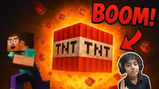 Biggest TNT explosion over in Minecraft|#gaming#gamerscourt