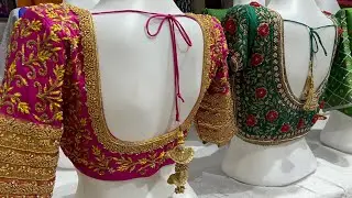 Bangalore wholesale Aari work blouses & readymade blouses||Courier available