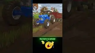 Que barro na estrada! #farmingsimulator25 #fs25gameplay #farming #humor #memes #agro