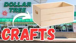 GRAB Dollar Tree Wood Crates To Make Pinterest Inspired DIY Crafts | Christmas DIY Decor