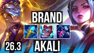 BRAND vs AKALI (MID) | EUW Master | 26.3
