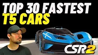 CSR2 Top 30 Fastest Tier 5 cars, January 2021