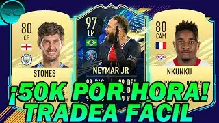 50K POR HORA CON 2 M&Eacute;TODOS DIFERENTES!!! | FIFA 21 TRADEOS